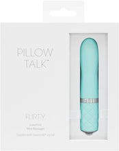 Load image into Gallery viewer, Pillow Talk Flirty Vibe W/swarovski Crystal Teal
