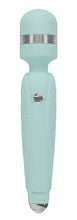 Load image into Gallery viewer, Pillow Talk Cheeky Wand Vibe W/ Swarovski Crystal Teal
