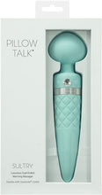 Load image into Gallery viewer, Pillow Talk Sultry Rotating Wand Teal
