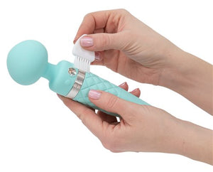 Pillow Talk Sultry Rotating Wand Teal