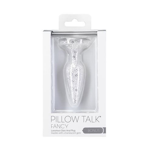 Pillow Talk Fancy Glass Anal Plug Translucent