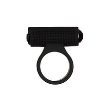 Load image into Gallery viewer, Power Bullet Cosmic Cock Ring W/ Bullet Black
