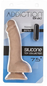 Addiction 100% Silicone Brad 7.5 Beige "