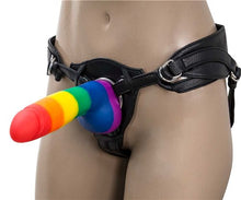 Load image into Gallery viewer, Addiction 100% Silicone Justin 8 Rainbow &quot;
