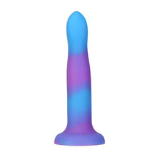 Load image into Gallery viewer, Rave Addiction 8in Glow In The Dark Dildo Blue/purple
