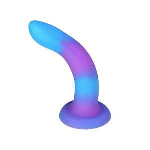 Rave Addiction 8in Glow In The Dark Dildo Blue/purple