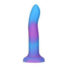 Load image into Gallery viewer, Rave Addiction 8in Glow In The Dark Dildo Blue/purple
