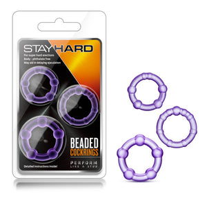 Stay Hard Cockrings Purple