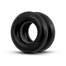 Load image into Gallery viewer, Stay Hard Donut Rings Oversized Black
