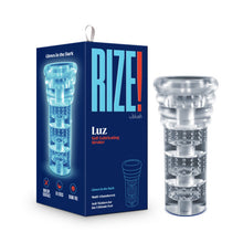 Load image into Gallery viewer, Rize Luz Glow In The Dark Self Lubricating Stroker Clear
