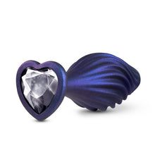 Load image into Gallery viewer, Anal Adventures Matrix Swirl Bling Plug Sapphire
