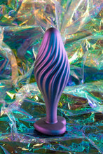 Load image into Gallery viewer, Anal Adventures Matrix Swirl Bling Plug Sapphire
