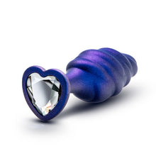 Load image into Gallery viewer, Anal Adventures Matrix Bumped Bling Plug Sapphire
