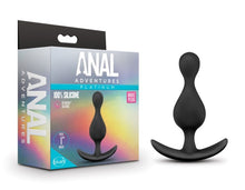 Load image into Gallery viewer, Anal Adventures Platinum Wave Plug Black
