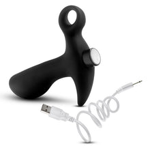 Load image into Gallery viewer, Anal Adventures Platinum Silicone Vibrating Prostate Massager 1 Black
