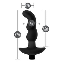 Load image into Gallery viewer, Anal Adventures Platinum Silicone Vibrating Prostate Massager 03 Black
