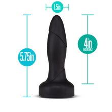 Load image into Gallery viewer, Anal Adventures Platinum Drive Plug Black
