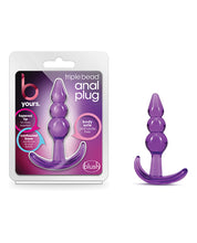 Load image into Gallery viewer, B Yours Triple Bead Anal Plug Purple
