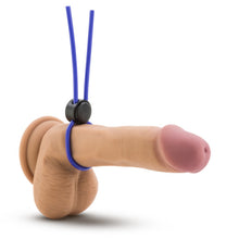 Load image into Gallery viewer, Stay Hard Silicone Loop Cock Ring Blue
