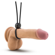 Load image into Gallery viewer, Stay Hard Silicone Loop Cock Ring Black
