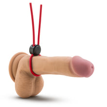 Load image into Gallery viewer, Stay Hard Silicone Loop Cock Ring Red
