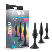 Load image into Gallery viewer, Anal Adventures Beginner Plug Kit Black
