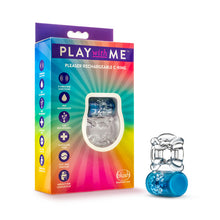 Load image into Gallery viewer, Play With Me Pleaser C-ring Blue Rechargeable
