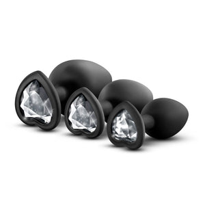 Luxe Bling Plugs Training Kit Black W/white Gems