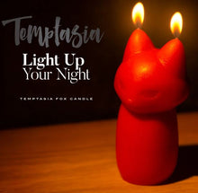 Load image into Gallery viewer, Temptasia Fox Drip Candle Red
