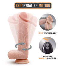 Load image into Gallery viewer, Dr Skin Silicone Dr Ethan 8.5 In Gyrating Dildo Beige
