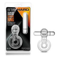 Load image into Gallery viewer, Stay Hard 10 Function Tongue Ring Vibrating Clear
