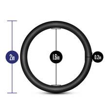 Load image into Gallery viewer, Performance Vs3 Pure Premium Silicone Cockrings Large Black
