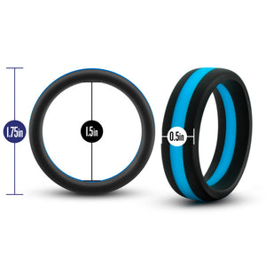 Performance Silicone Go Pro Cock Ring Black/blue/black