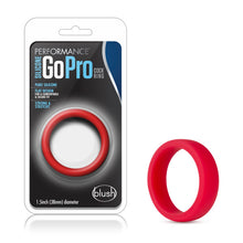 Load image into Gallery viewer, Performance Silicone Go Pro Cock Ring Red
