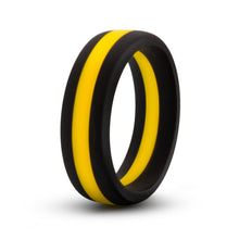 Load image into Gallery viewer, Performance Silicone Go Pro Cock Ring Black/gold/black
