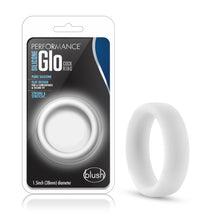 Load image into Gallery viewer, Performance Silicone Glo Cock Ring White Glow
