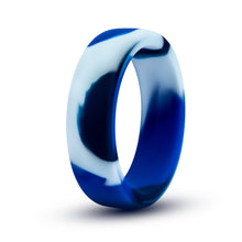 Load image into Gallery viewer, Performance Silicone Camo Cock Ring Blue Camoflauge
