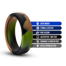 Load image into Gallery viewer, Performance Silicone Camo Cock Ring Green Camoflauge
