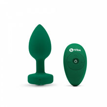 Load image into Gallery viewer, B Vibe Vibrating Jewel Plug Emerald M/l
