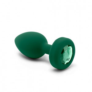 B Vibe Vibrating Jewel Plug Emerald M/l