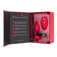 Load image into Gallery viewer, B Vibe Vibrating Heart Shaped Jewel Plug M/l Red
