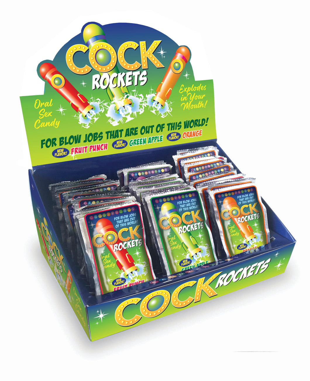 Cock Rockets 36pc Tropical Display