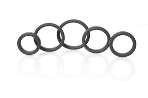 Boneyard Silicone Ring 5pc Kit Black