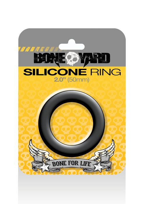 Boneyard Silicone Ring 50mm Black