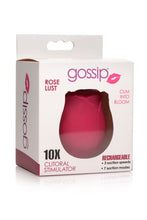 Load image into Gallery viewer, Gossip Rose 10x Silicone Clit Suction Stimulator Burgundy
