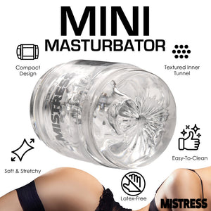 Mistress Double Shot Pussy & Ass Stroker Clear