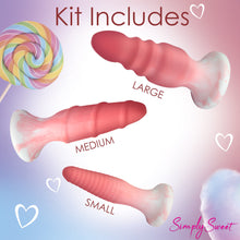 Load image into Gallery viewer, Simply Sweet Silicone Butt Plug Set Pink
