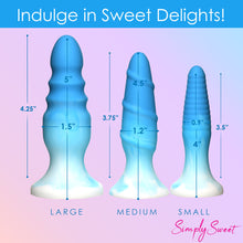 Load image into Gallery viewer, Simply Sweet Silicone Butt Plug Set Blue
