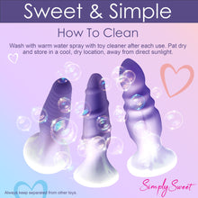 Load image into Gallery viewer, Simply Sweet Silicone Butt Plug Set Purple
