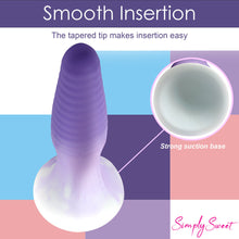 Load image into Gallery viewer, Simply Sweet Silicone Butt Plug Set Purple
